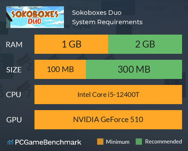 Sokoboxes Duo System Requirements PC Graph - Can I Run Sokoboxes Duo Sokoboxes Duo System Requirements PC Graph - Can I Run Sokoboxes Duo