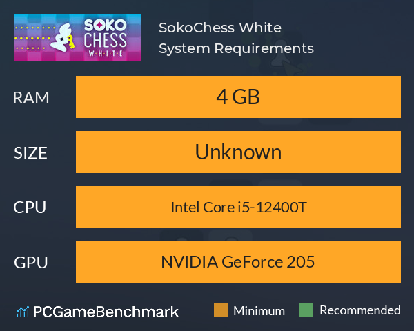 SokoChess White System Requirements PC Graph - Can I Run SokoChess White SokoChess White System Requirements PC Graph - Can I Run SokoChess White