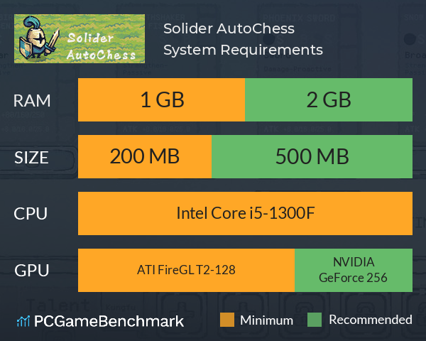 Solider AutoChess System Requirements PC Graph - Can I Run Solider AutoChess Solider AutoChess System Requirements PC Graph - Can I Run Solider AutoChess