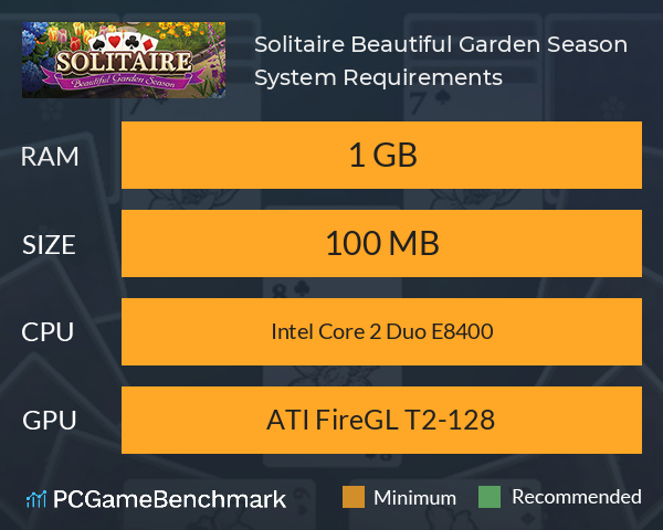 Solitaire Beautiful Garden Season System Requirements PC Graph - Can I Run Solitaire Beautiful Garden Season Solitaire Beautiful Garden Season System Requirements PC Graph - Can I Run Solitaire Beautiful Garden Season