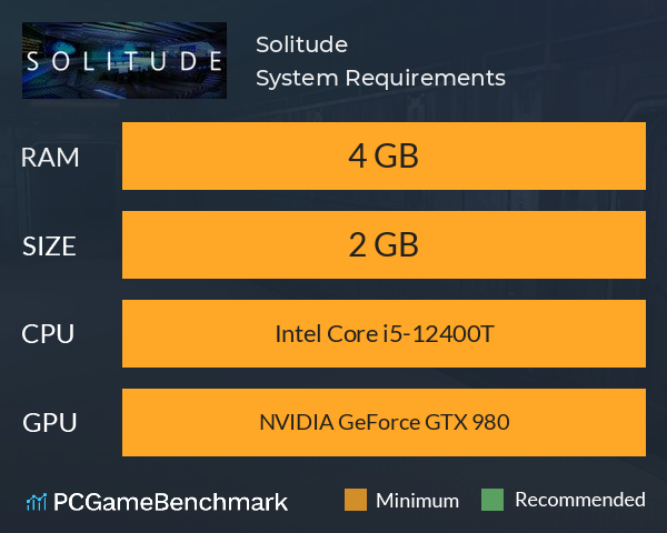 Solitude System Requirements PC Graph - Can I Run Solitude Solitude System Requirements PC Graph - Can I Run Solitude