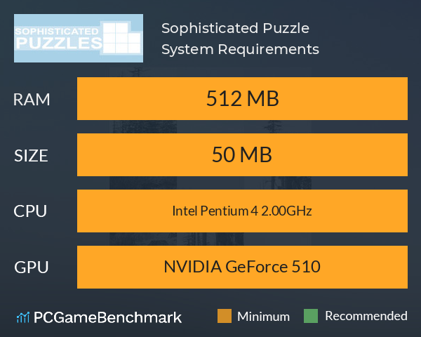 Sophisticated Puzzle System Requirements PC Graph - Can I Run Sophisticated Puzzle Sophisticated Puzzle System Requirements PC Graph - Can I Run Sophisticated Puzzle