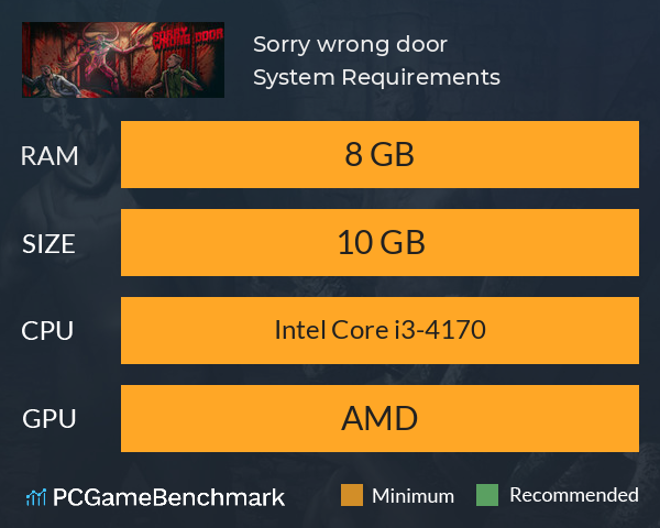 Sorry, wrong door System Requirements PC Graph - Can I Run Sorry, wrong door Sorry, wrong door System Requirements PC Graph - Can I Run Sorry, wrong door