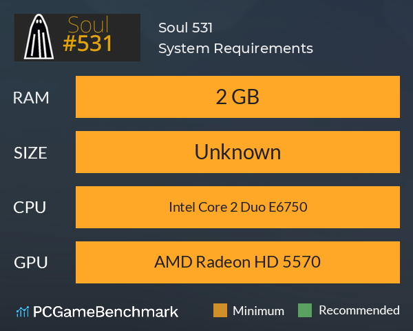 Soul #531 System Requirements PC Graph - Can I Run Soul #531 Soul #531 System Requirements PC Graph - Can I Run Soul #531