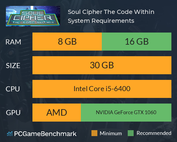 Soul Cipher: The Code Within System Requirements PC Graph - Can I Run Soul Cipher: The Code Within Soul Cipher: The Code Within System Requirements PC Graph - Can I Run Soul Cipher: The Code Within