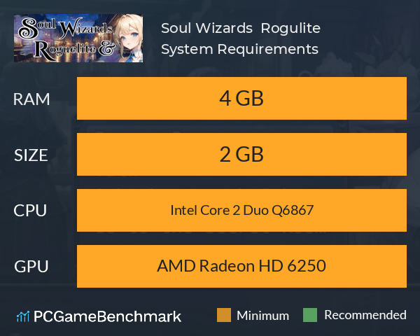 Soul Wizards & Rogulite System Requirements PC Graph - Can I Run Soul Wizards & Rogulite Soul Wizards & Rogulite System Requirements PC Graph - Can I Run Soul Wizards & Rogulite