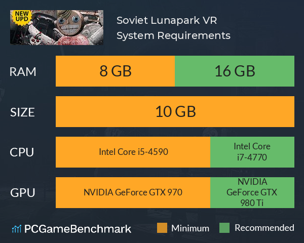 Soviet Lunapark VR System Requirements PC Graph - Can I Run Soviet Lunapark VR
