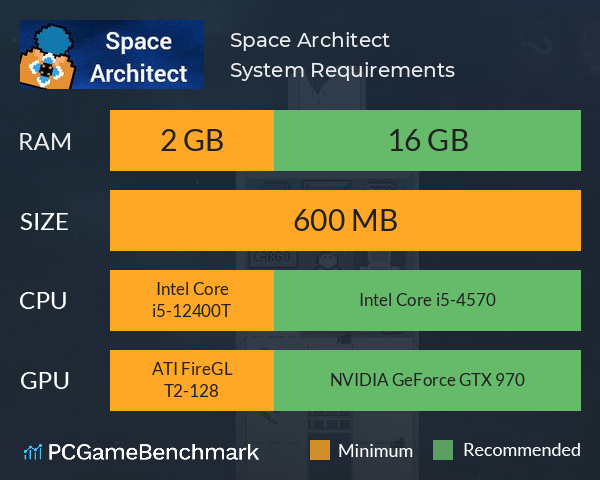 Space Architect System Requirements PC Graph - Can I Run Space Architect