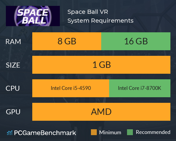 Space Ball VR System Requirements PC Graph - Can I Run Space Ball VR Space Ball VR System Requirements PC Graph - Can I Run Space Ball VR