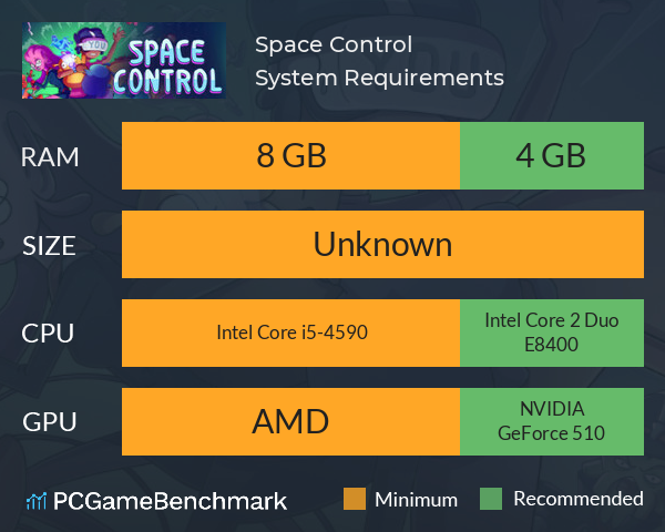Space Control System Requirements PC Graph - Can I Run Space Control
