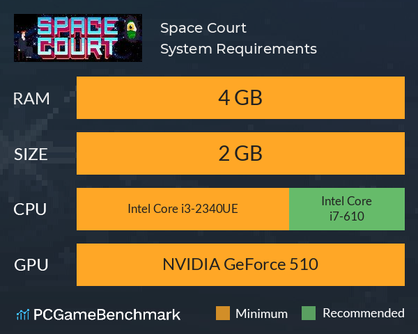 Space Court System Requirements PC Graph - Can I Run Space Court Space Court System Requirements PC Graph - Can I Run Space Court