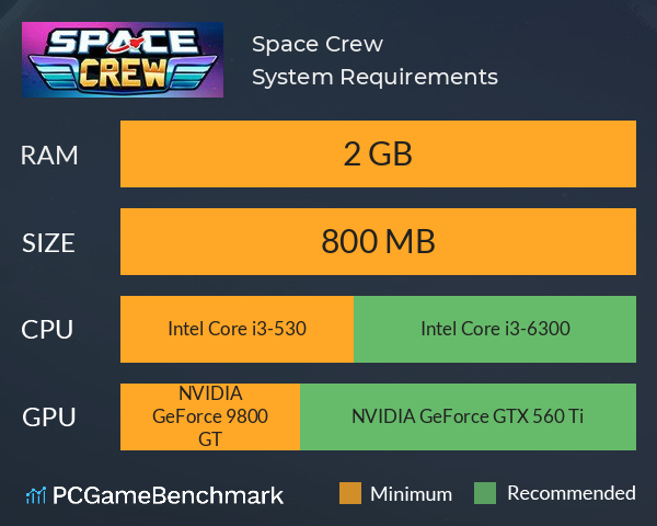 Space Crew System Requirements PC Graph - Can I Run Space Crew