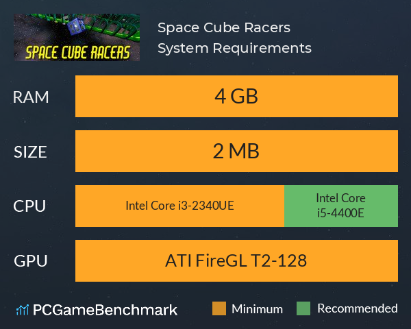 Space Cube Racers System Requirements PC Graph - Can I Run Space Cube Racers Space Cube Racers System Requirements PC Graph - Can I Run Space Cube Racers
