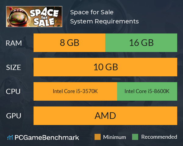 Space for Sale System Requirements PC Graph - Can I Run Space for Sale Space for Sale System Requirements PC Graph - Can I Run Space for Sale