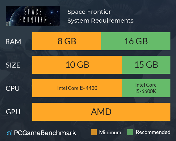 Space Frontier System Requirements PC Graph - Can I Run Space Frontier Space Frontier System Requirements PC Graph - Can I Run Space Frontier