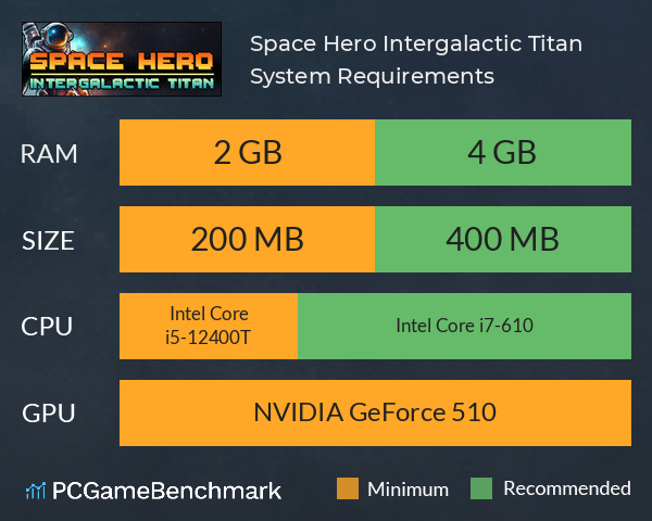 Space Hero: Intergalactic Titan System Requirements PC Graph - Can I Run Space Hero: Intergalactic Titan Space Hero: Intergalactic Titan System Requirements PC Graph - Can I Run Space Hero: Intergalactic Titan
