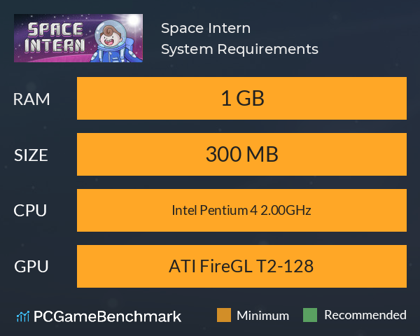 Space Intern System Requirements PC Graph - Can I Run Space Intern Space Intern System Requirements PC Graph - Can I Run Space Intern