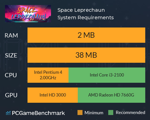Space Leprechaun System Requirements PC Graph - Can I Run Space Leprechaun Space Leprechaun System Requirements PC Graph - Can I Run Space Leprechaun