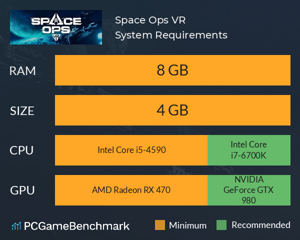 Space Ops VR System Requirements PC Graph - Can I Run Space Ops VR
