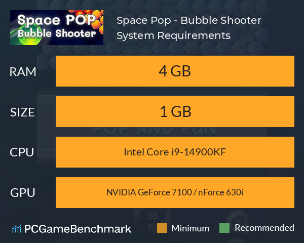 Space Pop - Bubble Shooter System Requirements PC Graph - Can I Run Space Pop - Bubble Shooter Space Pop - Bubble Shooter System Requirements PC Graph - Can I Run Space Pop - Bubble Shooter