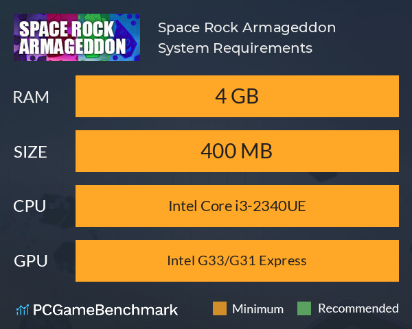 Space Rock Armageddon System Requirements PC Graph - Can I Run Space Rock Armageddon Space Rock Armageddon System Requirements PC Graph - Can I Run Space Rock Armageddon