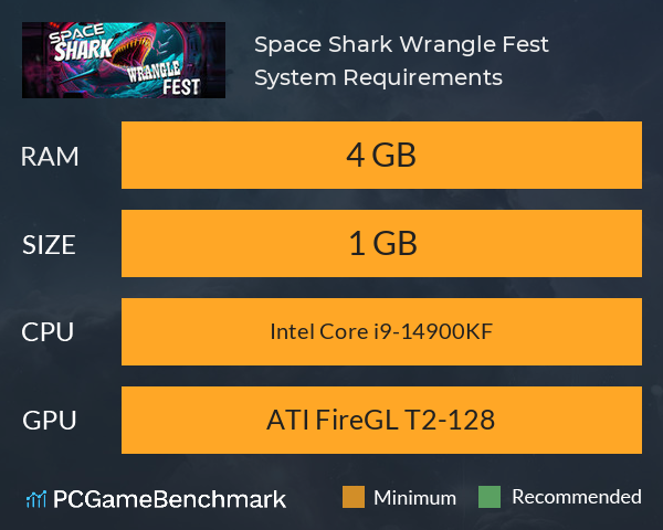 Space Shark Wrangle Fest System Requirements PC Graph - Can I Run Space Shark Wrangle Fest Space Shark Wrangle Fest System Requirements PC Graph - Can I Run Space Shark Wrangle Fest