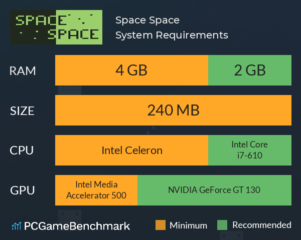 Space Space System Requirements PC Graph - Can I Run Space Space