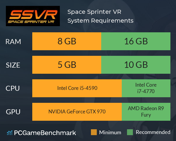 Space Sprinter VR System Requirements PC Graph - Can I Run Space Sprinter VR Space Sprinter VR System Requirements PC Graph - Can I Run Space Sprinter VR