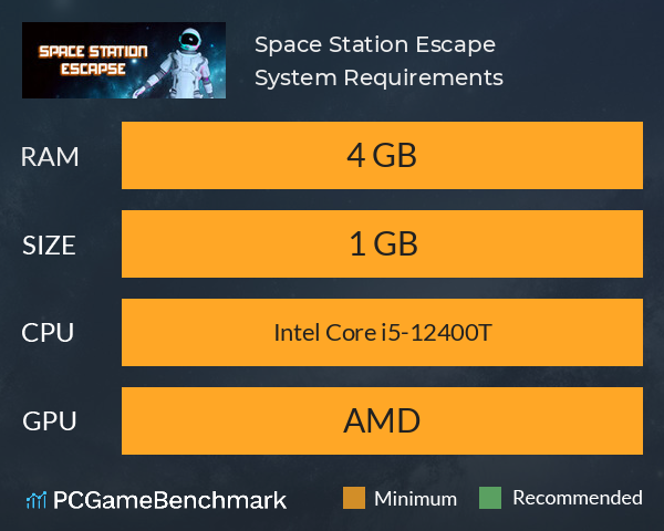 Space Station Escape System Requirements PC Graph - Can I Run Space Station Escape Space Station Escape System Requirements PC Graph - Can I Run Space Station Escape