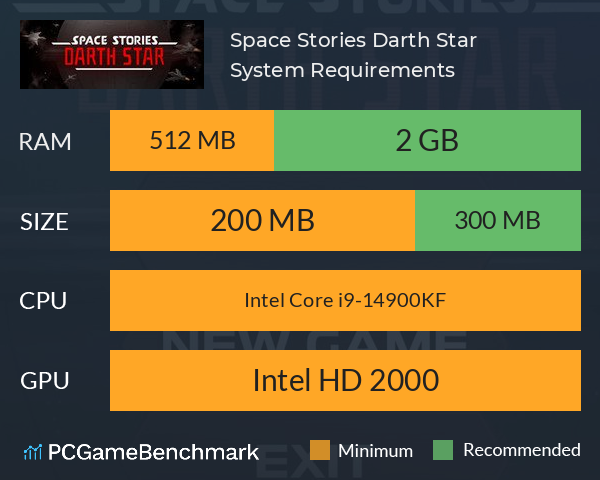 Space Stories: Darth Star System Requirements PC Graph - Can I Run Space Stories: Darth Star