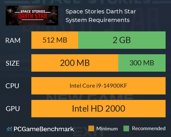 Space Stories: Darth Star System Requirements PC Graph - Can I Run Space Stories: Darth Star Space Stories: Darth Star System Requirements PC Graph - Can I Run Space Stories: Darth Star