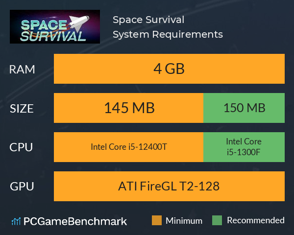 Space Survival System Requirements PC Graph - Can I Run Space Survival