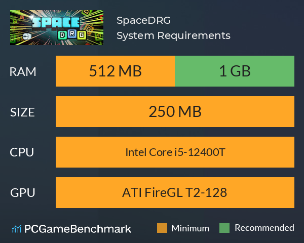 SpaceDRG System Requirements PC Graph - Can I Run SpaceDRG SpaceDRG System Requirements PC Graph - Can I Run SpaceDRG