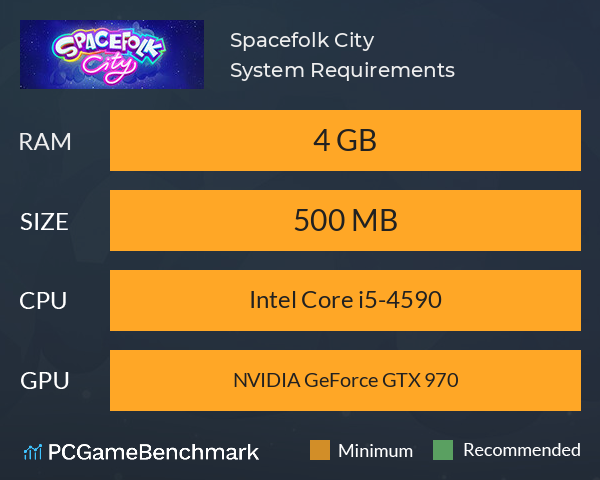 Spacefolk City System Requirements PC Graph - Can I Run Spacefolk City