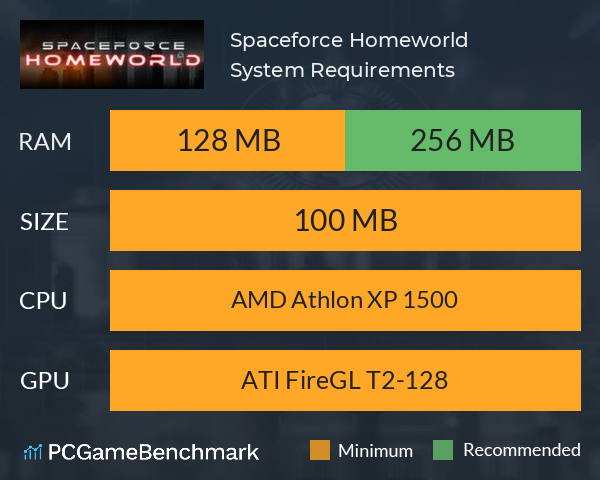 Spaceforce Homeworld System Requirements PC Graph - Can I Run Spaceforce Homeworld Spaceforce Homeworld System Requirements PC Graph - Can I Run Spaceforce Homeworld