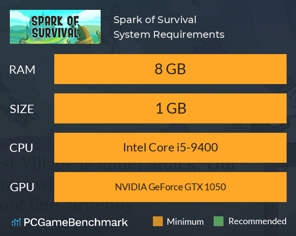 Spark of Survival System Requirements PC Graph - Can I Run Spark of Survival Spark of Survival System Requirements PC Graph - Can I Run Spark of Survival