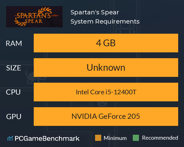 Spartan's Spear System Requirements PC Graph - Can I Run Spartan's Spear Spartan's Spear System Requirements PC Graph - Can I Run Spartan's Spear