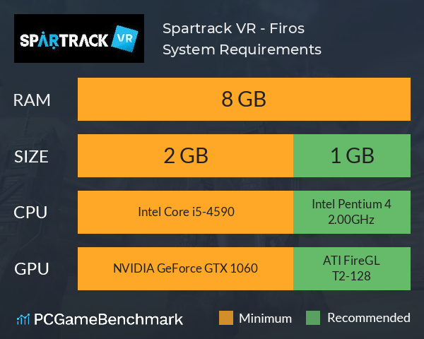 Spartrack VR - Firos System Requirements PC Graph - Can I Run Spartrack VR - Firos