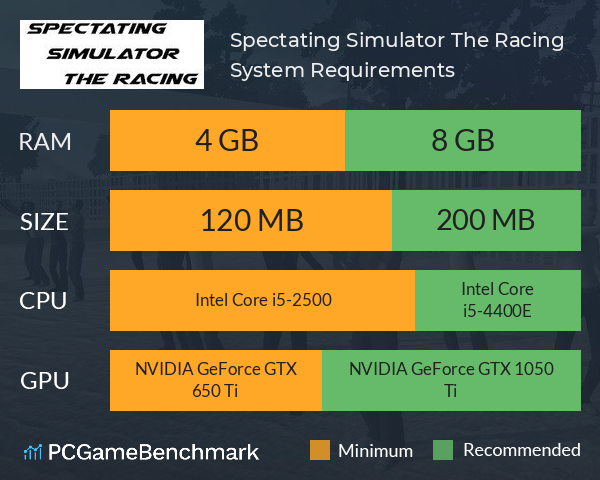 Spectating Simulator The Racing System Requirements PC Graph - Can I Run Spectating Simulator The Racing Spectating Simulator The Racing System Requirements PC Graph - Can I Run Spectating Simulator The Racing