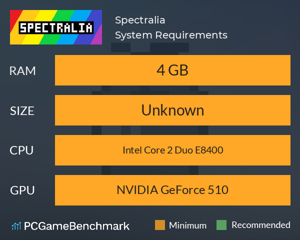 Spectralia System Requirements PC Graph - Can I Run Spectralia Spectralia System Requirements PC Graph - Can I Run Spectralia
