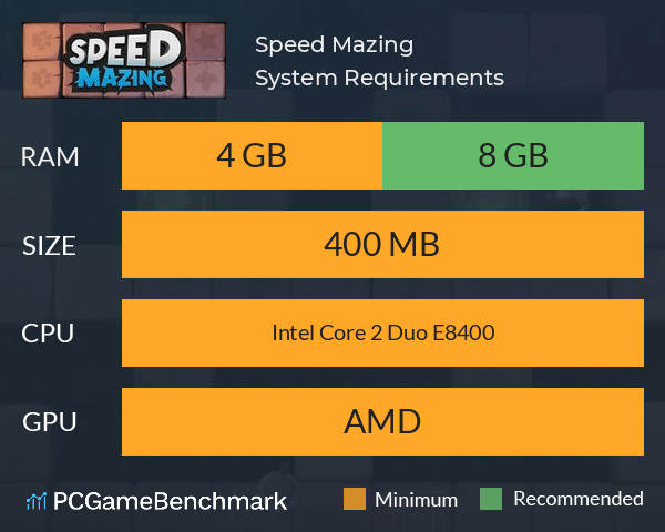 Speed Mazing System Requirements PC Graph - Can I Run Speed Mazing