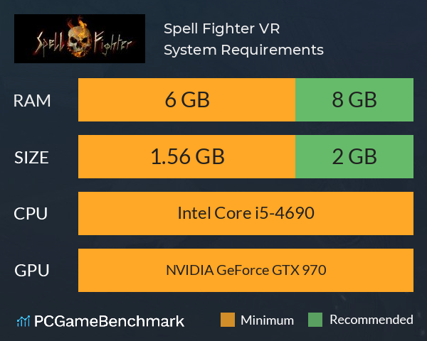 Spell Fighter VR System Requirements PC Graph - Can I Run Spell Fighter VR Spell Fighter VR System Requirements PC Graph - Can I Run Spell Fighter VR