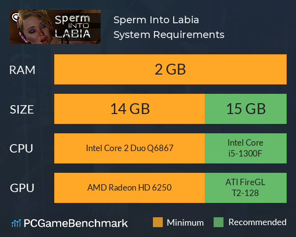 Sperm Into Labia System Requirements PC Graph - Can I Run Sperm Into Labia Sperm Into Labia System Requirements PC Graph - Can I Run Sperm Into Labia