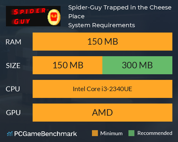 Spider-Guy: Trapped in the Cheese Place System Requirements PC Graph - Can I Run Spider-Guy: Trapped in the Cheese Place Spider-Guy: Trapped in the Cheese Place System Requirements PC Graph - Can I Run Spider-Guy: Trapped in the Cheese Place