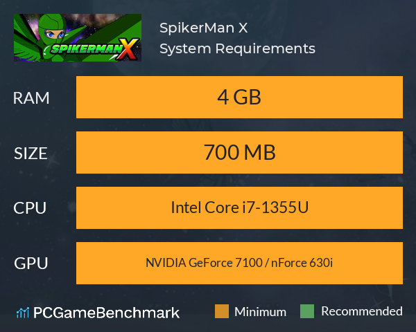 SpikerMan X System Requirements PC Graph - Can I Run SpikerMan X SpikerMan X System Requirements PC Graph - Can I Run SpikerMan X