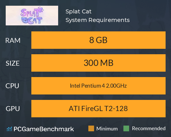 Splat Cat System Requirements PC Graph - Can I Run Splat Cat Splat Cat System Requirements PC Graph - Can I Run Splat Cat