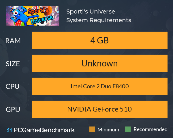 Sporti's Universe System Requirements PC Graph - Can I Run Sporti's Universe Sporti's Universe System Requirements PC Graph - Can I Run Sporti's Universe