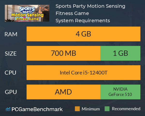 Sports Party Motion Sensing Fitness Game System Requirements PC Graph - Can I Run Sports Party Motion Sensing Fitness Game Sports Party Motion Sensing Fitness Game System Requirements PC Graph - Can I Run Sports Party Motion Sensing Fitness Game