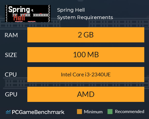 Spring Hell System Requirements PC Graph - Can I Run Spring Hell Spring Hell System Requirements PC Graph - Can I Run Spring Hell