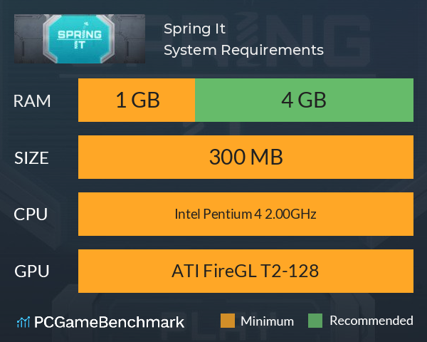 Spring It! System Requirements PC Graph - Can I Run Spring It! Spring It! System Requirements PC Graph - Can I Run Spring It!